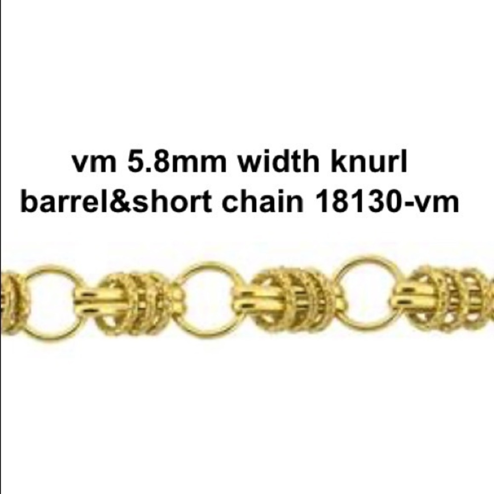 6MM KNURL BARREL&SHORT BRACELET